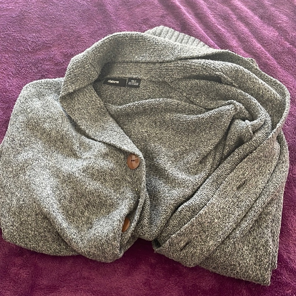 Button down sweater